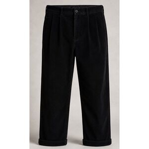 Brooks Brothers Pants Mens 35x31 Corduroy Black Pleated Cuffed Elliott